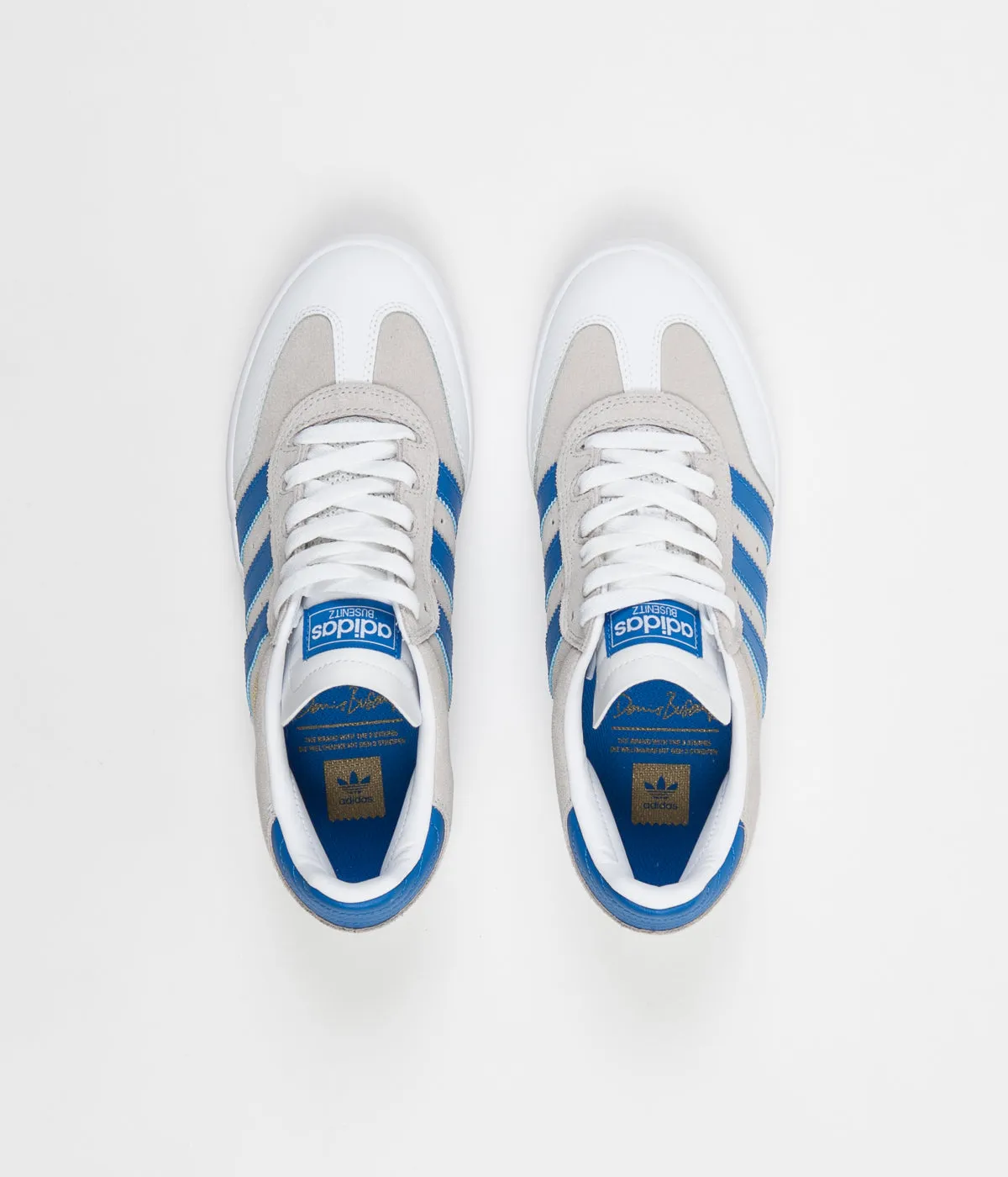 Adidas Busenitz Vulc RX Shoes - Crystal White / Bluebird / White