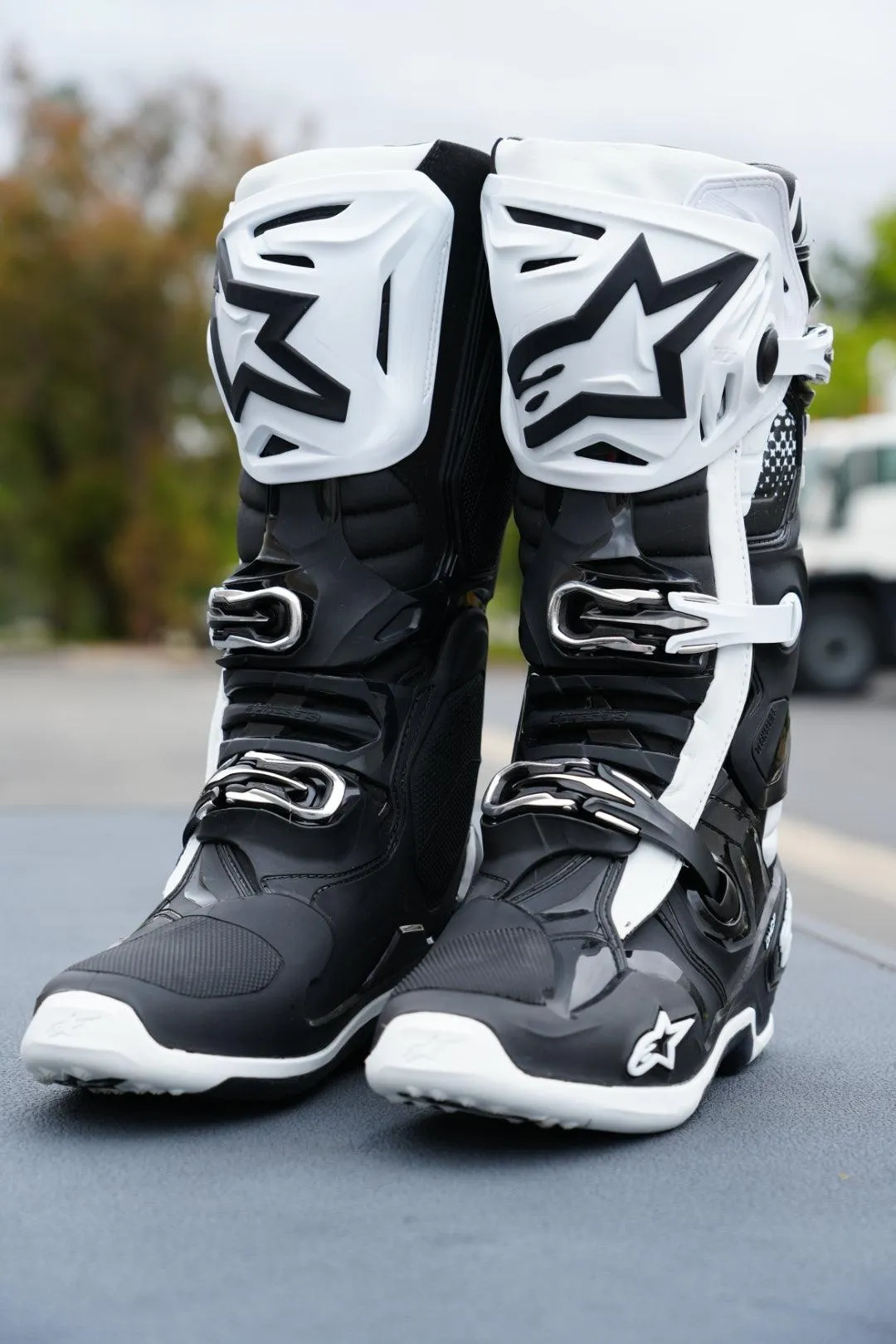 Alpinestars Tech 10 Boots - Black/White