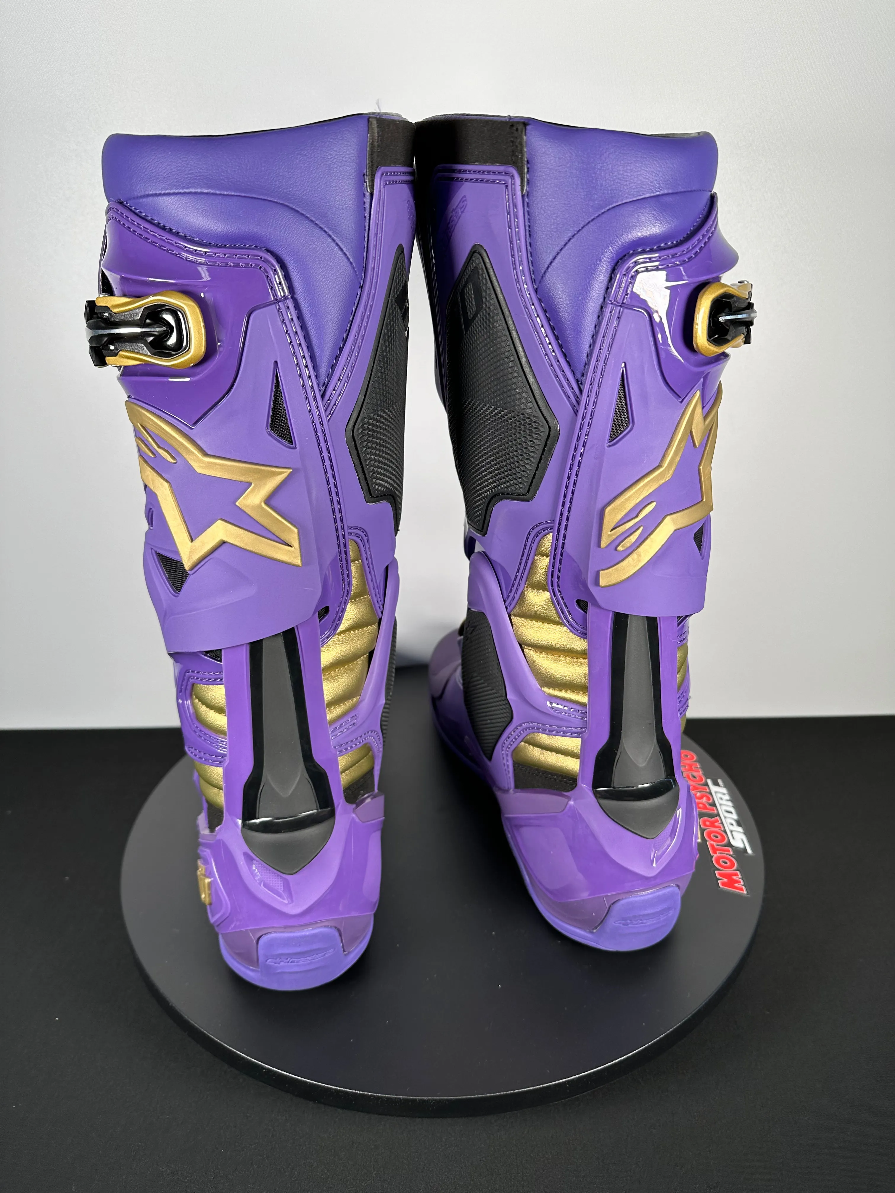 Alpinestars Tech 10 Champ LE Boots - Ultraviolet/Gold/Black - Size 11