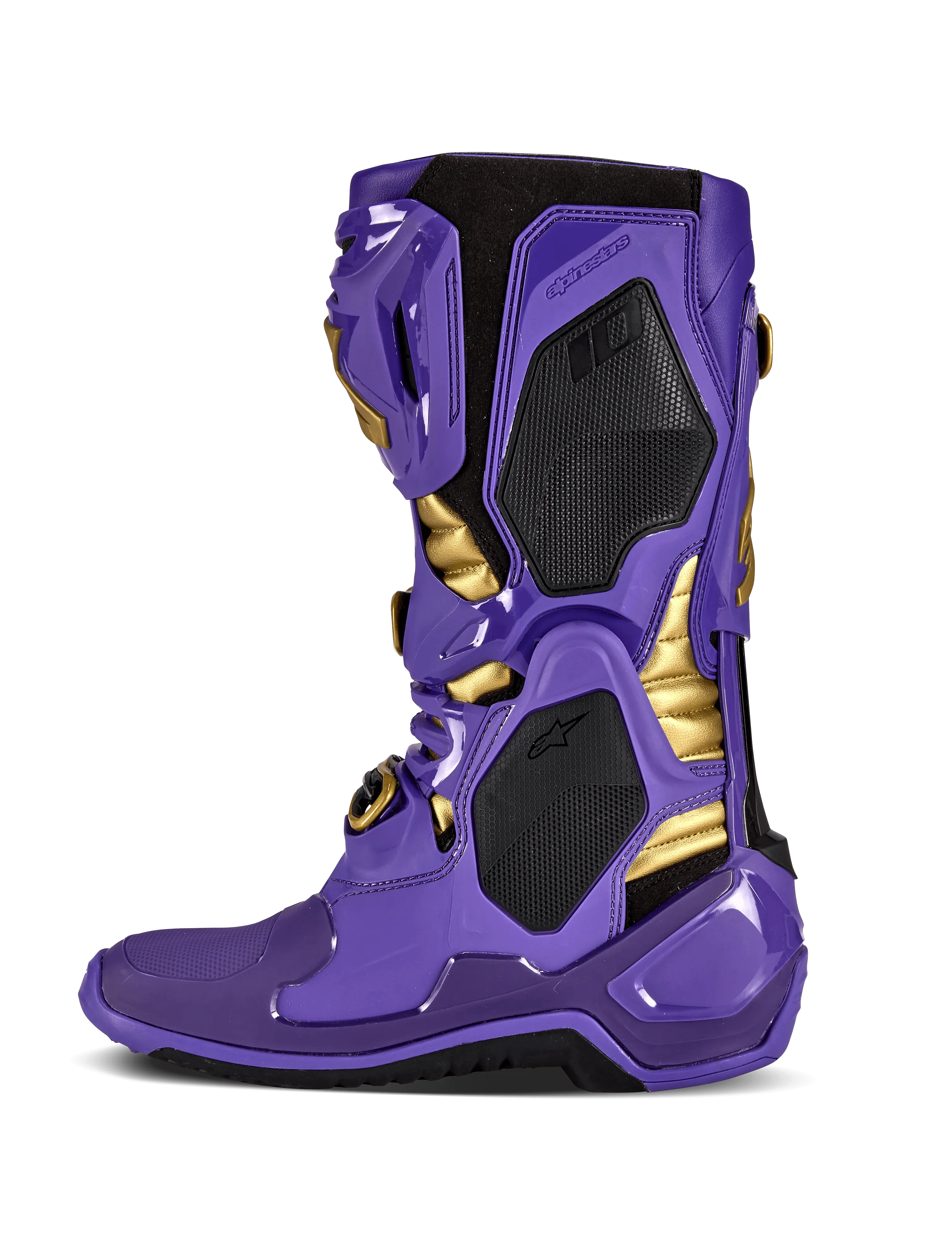 Alpinestars Tech 10 Champ LE Boots - Ultraviolet/Gold/Black - Size 11