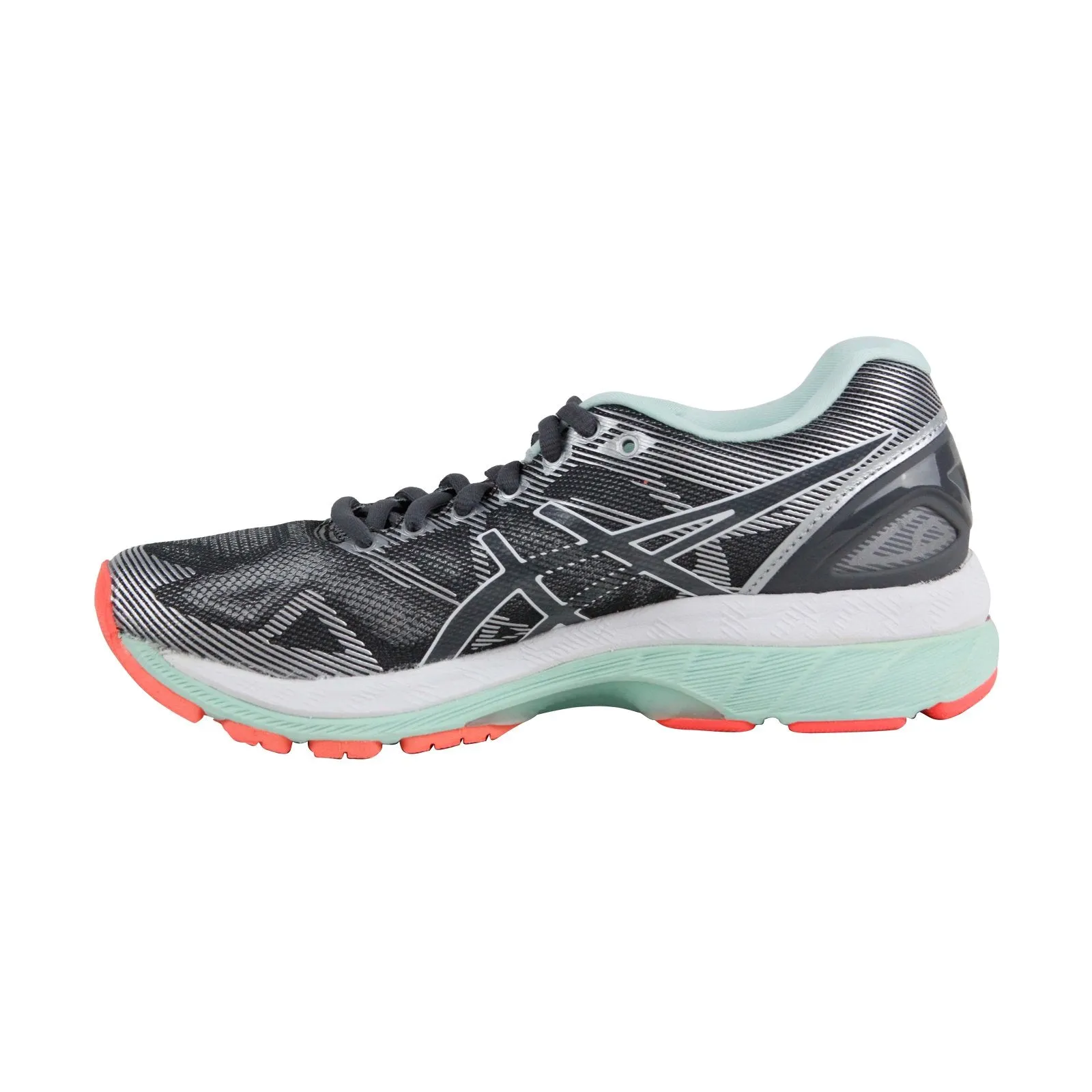 Asics Gel Nimbus 19 Womens Gray Narrow B Mesh Low Top Athletic Running Shoes