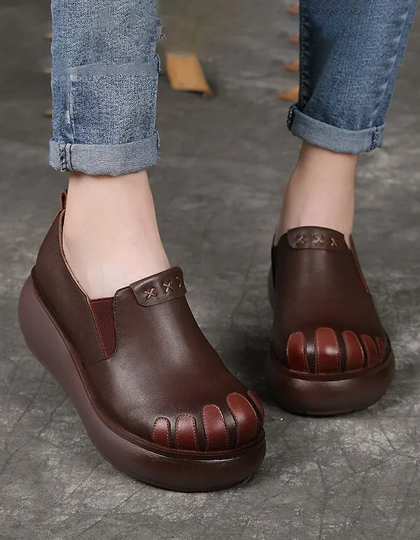 Autumn Handmade Retro Comfortable Platform Shoes