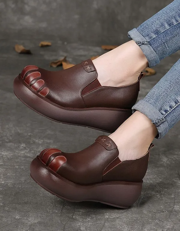 Autumn Handmade Retro Comfortable Platform Shoes