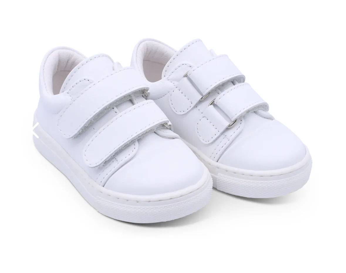 B204 Rodrigo White Leather Trainer Borboleta