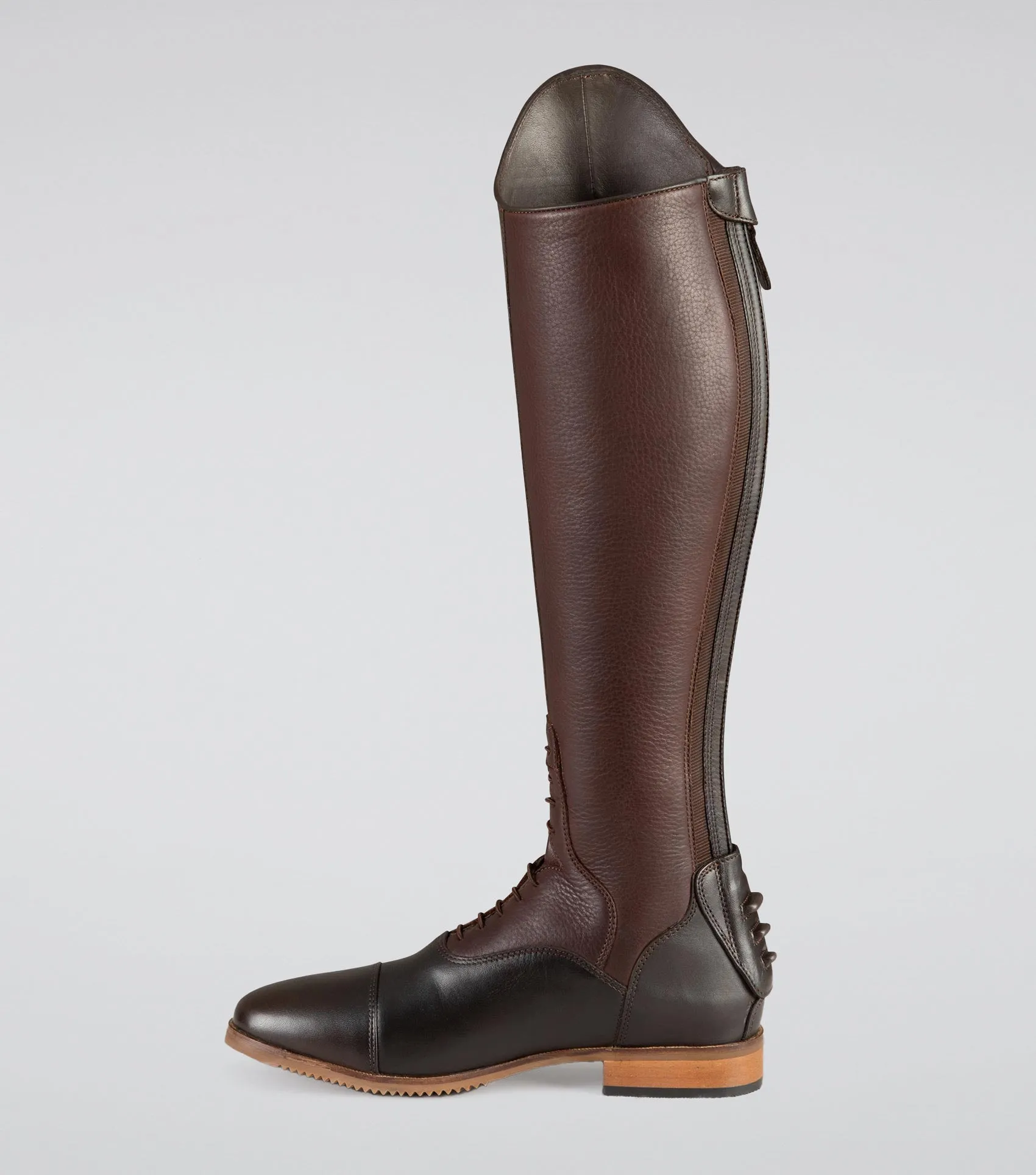 Bilancio Ladies Leather Field Tall Riding Boot Brown