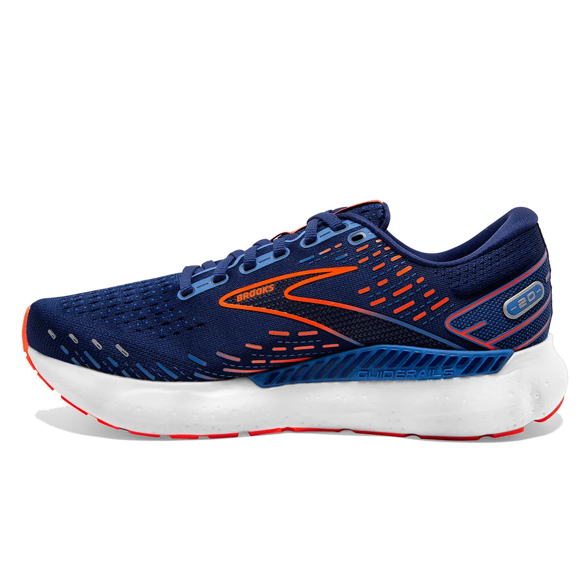 Brooks Glycerin GTS 20 Mens | Blue Depths/palace Blue/orange