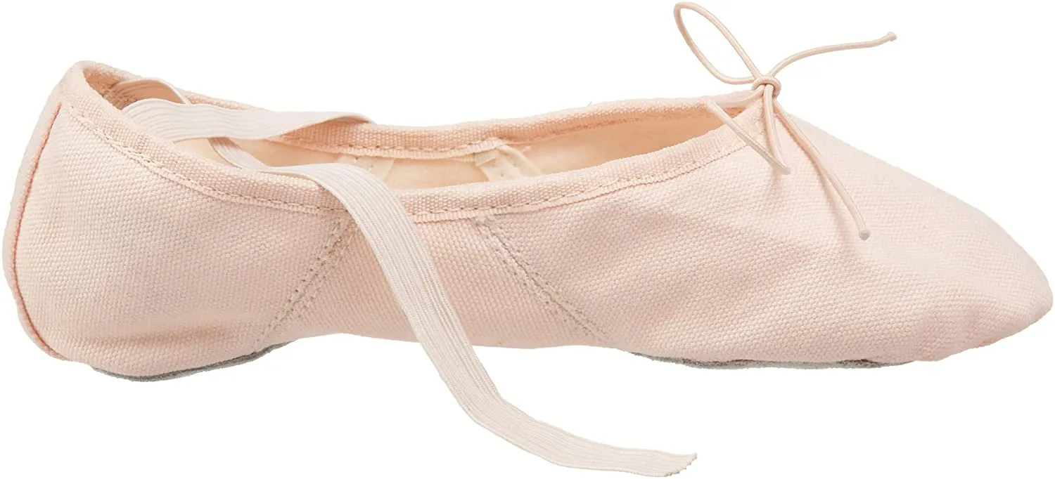 Capezio Girls Child 2028C Canvas Juliet Ballet Shoe Light Ballet Pink 2.5