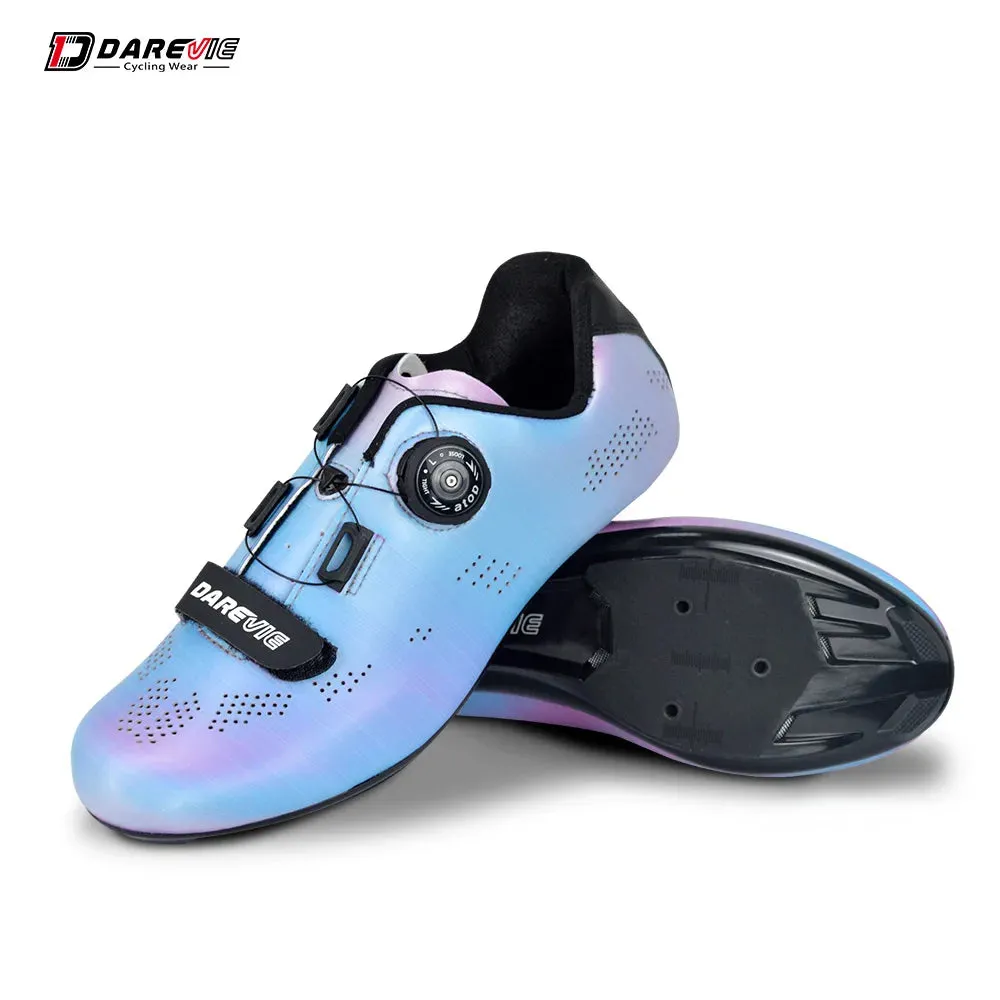 Colorful Chameleon Professional Reflective Cycling Shoes.