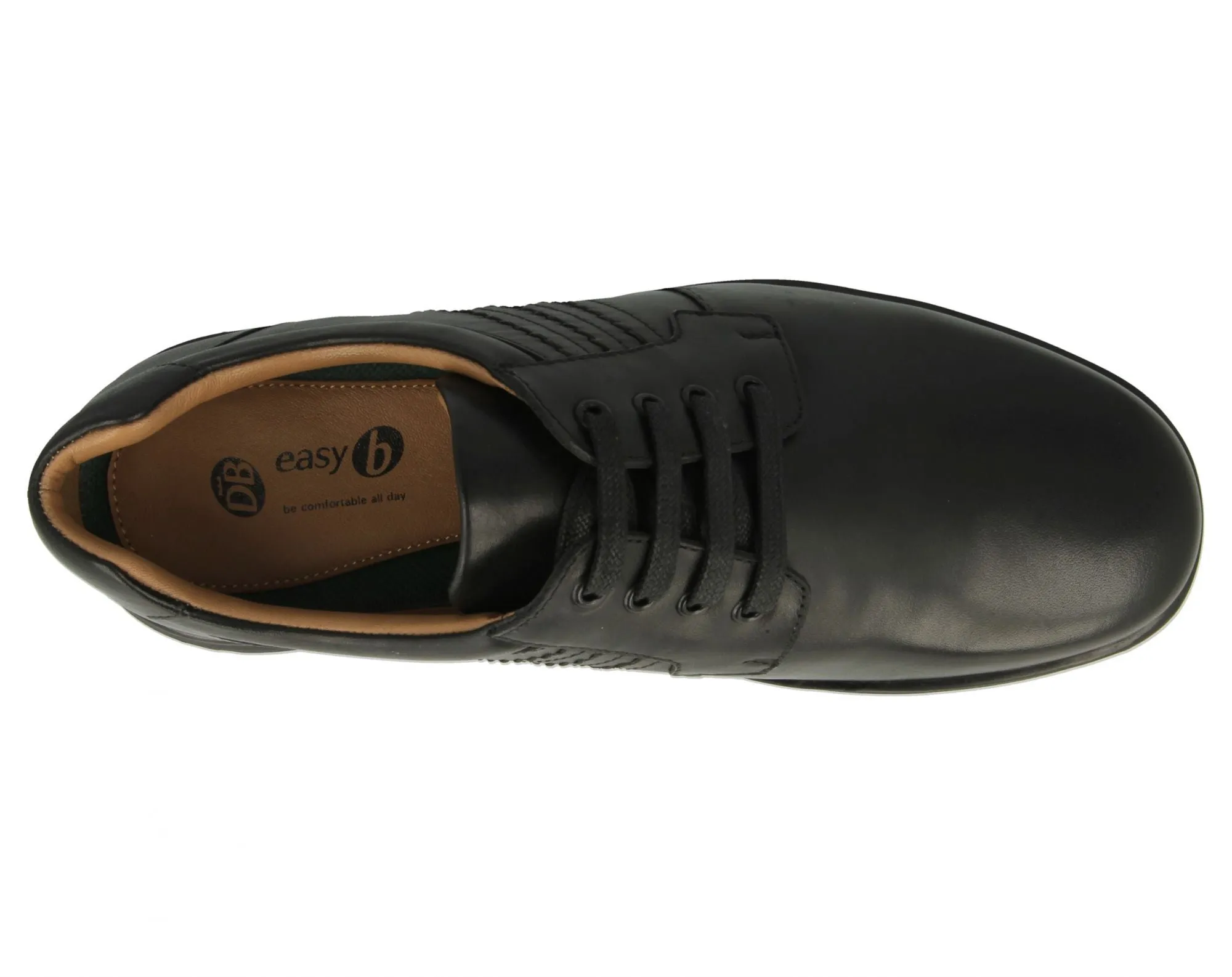 DB Shoes Chatham Black Smooth Leather