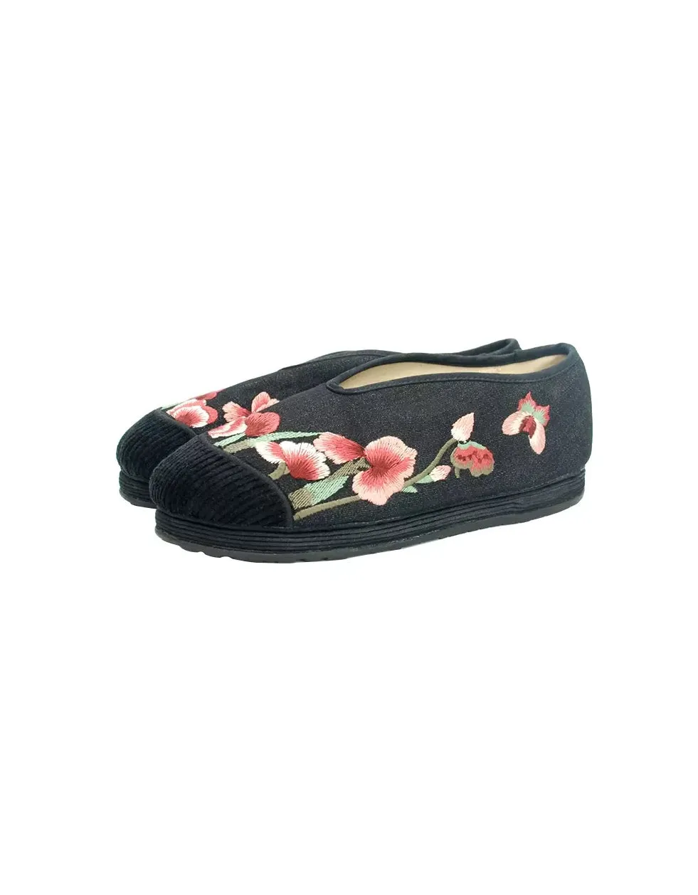 Ethnic Style Embroidery Comfortable Cotton Shoes