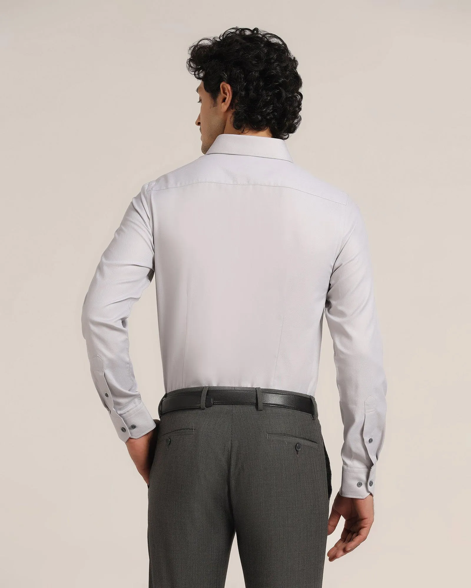 Formal Grey Solid Shirt - Beetle