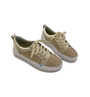 GLITZ leather sneakers