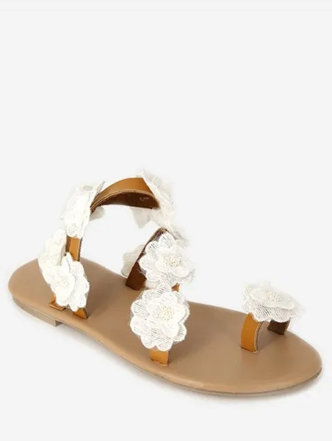 Graceful Flat Beach Sandals