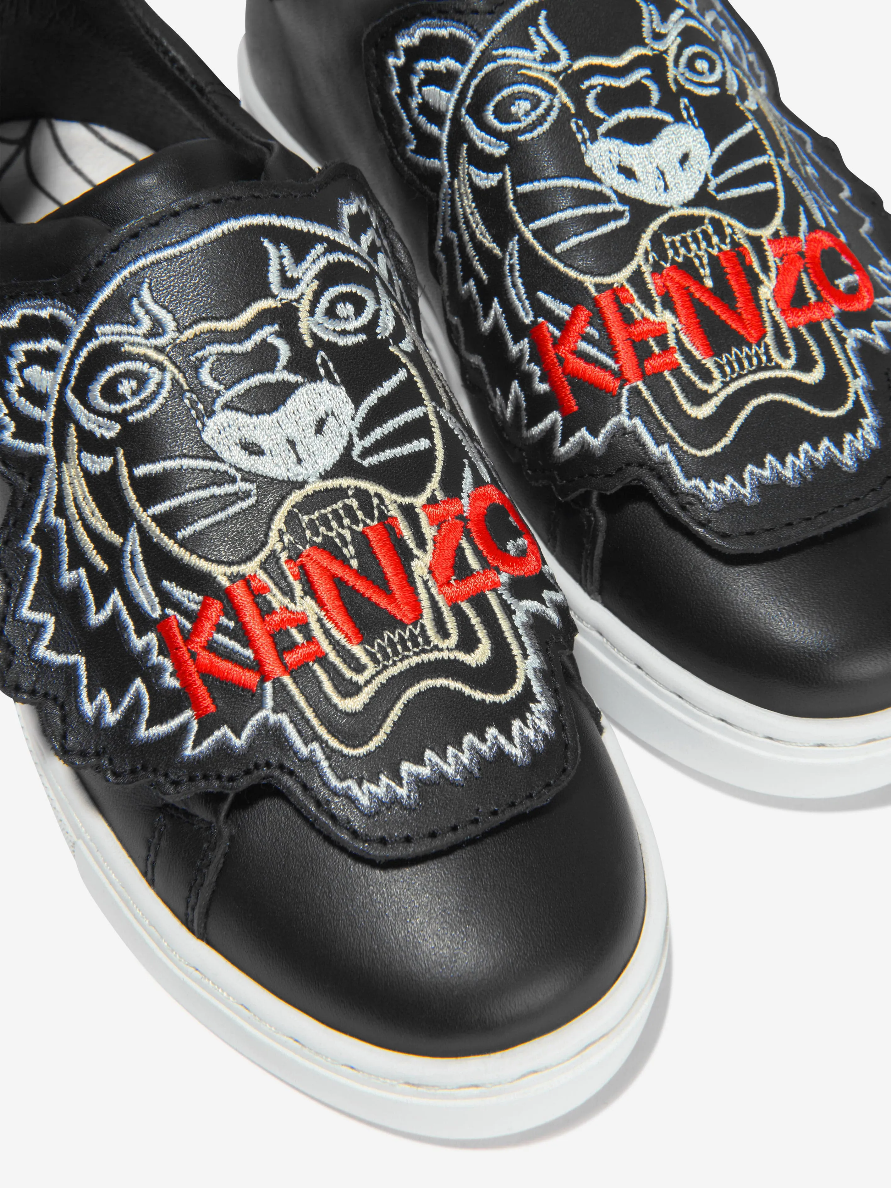 KENZO Unisex Leather Tiger Trainers