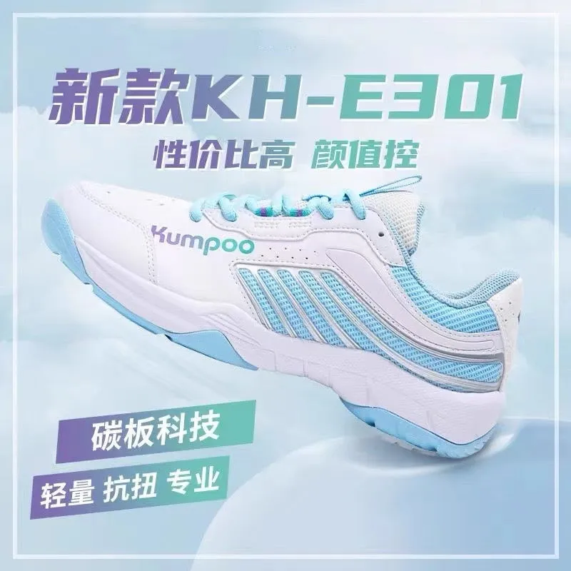 Kumpoo KH-E301 Badminton Shoes White/Sky Blue