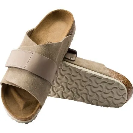 Kyoto Men's Sandals Birkenstock, color Taupe Suede