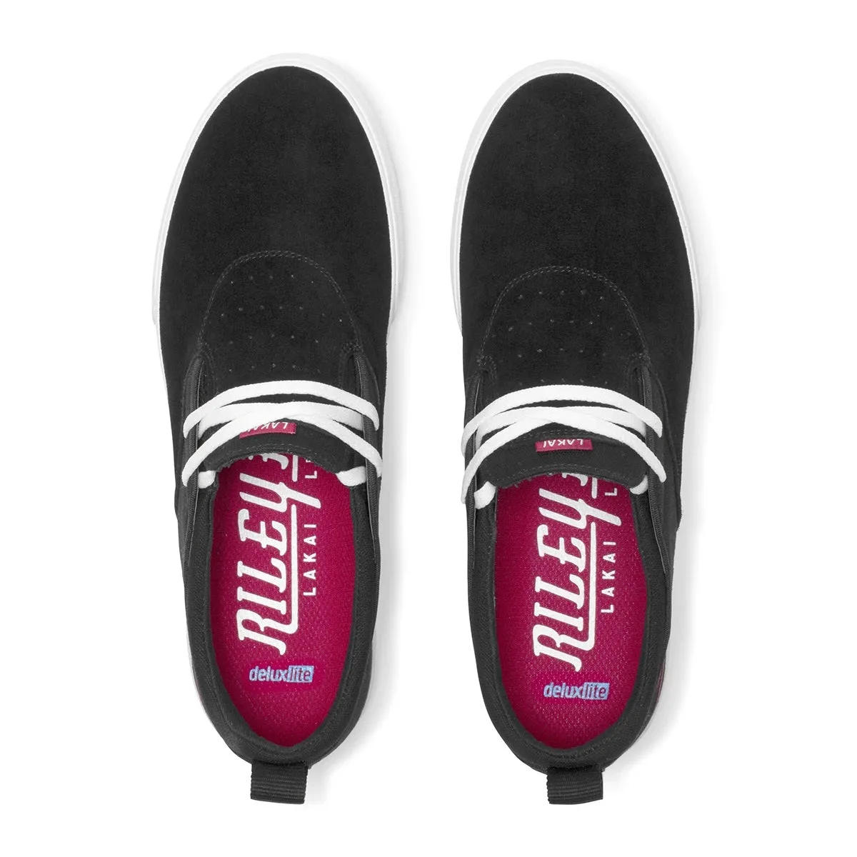 Lakai Shoes Riley 2 - Black/Red Suede