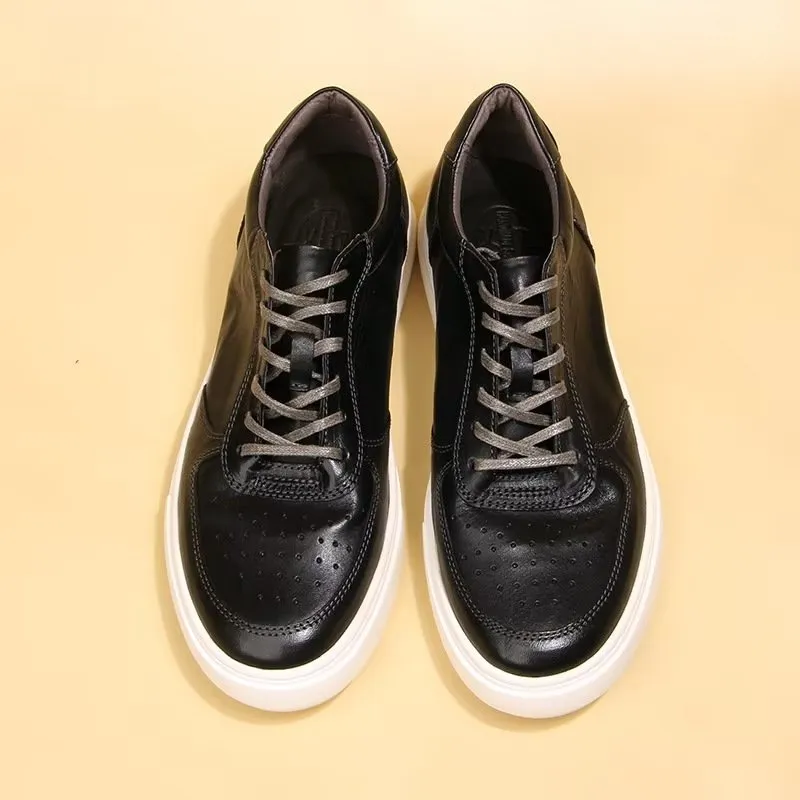 LuxeLeather Lavish High Top Fashion Sneakers