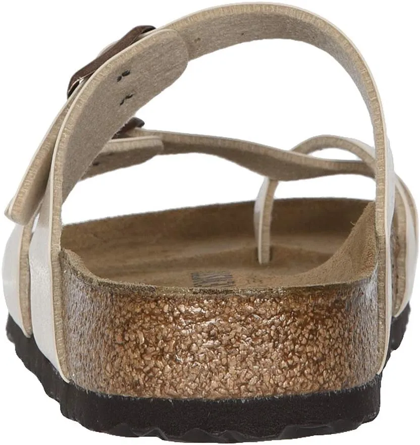 Mayari Birko-Flor Flat Sandals - Graceful Birkenstock, Antique Lace Birko-Flor