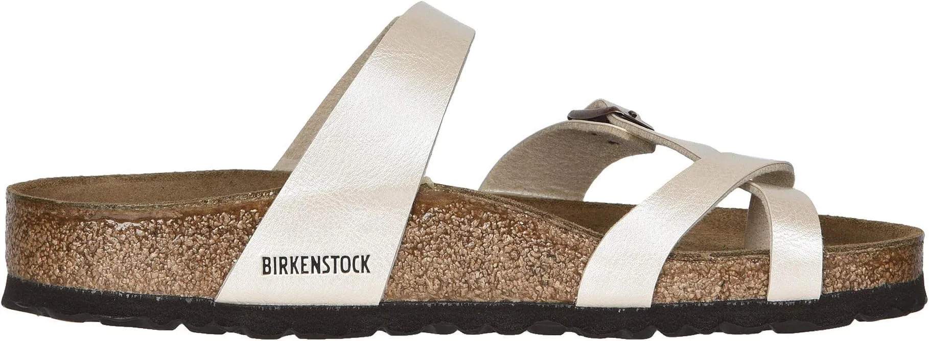 Mayari Birko-Flor Flat Sandals - Graceful Birkenstock, Antique Lace Birko-Flor