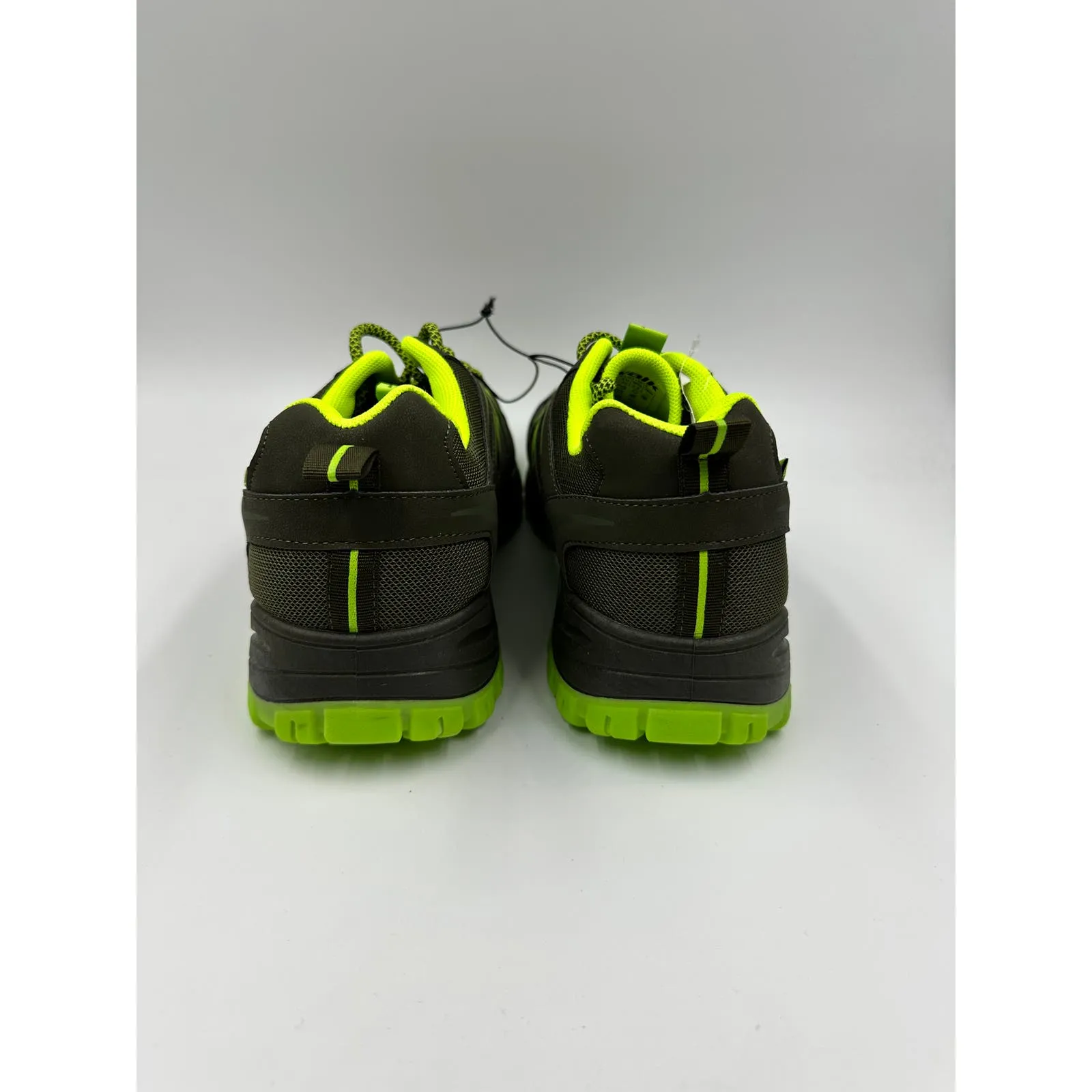 Men's Size 9, Gray Rugged Sneaker with Bright Green Accents & Trail Ready Tread