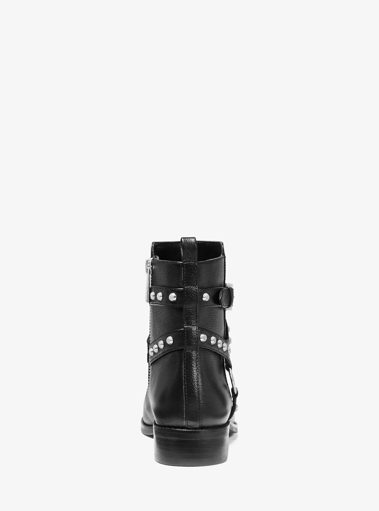 Michael Kors Preston Leather Studded Ankle Boots, Black