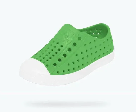 Native Jefferson Shoes - Grasshopper Green / Shell White