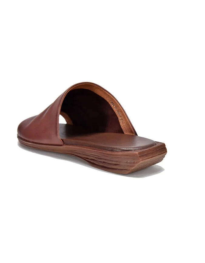 Open Toe Summer Comfortable Leather Slipper Mules