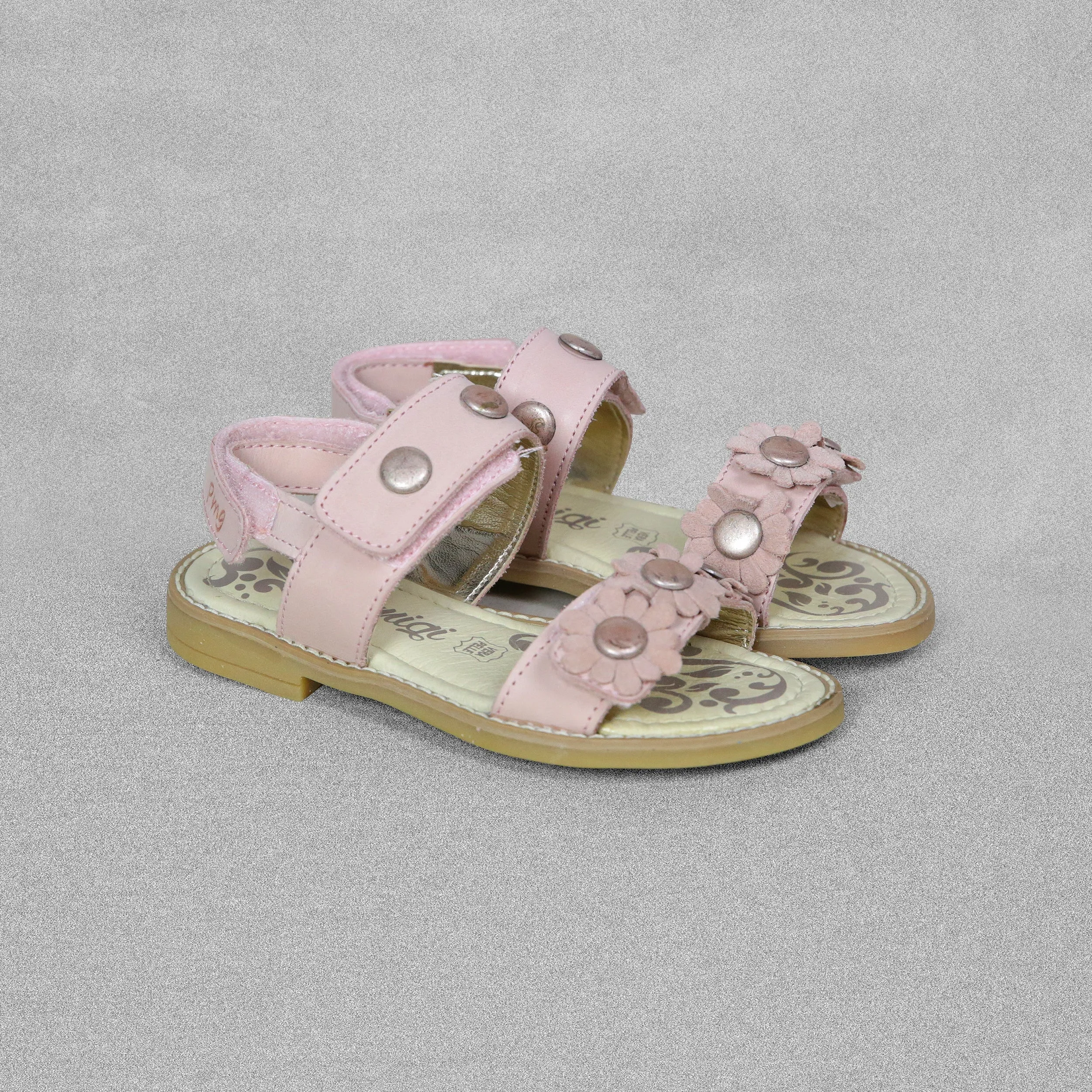 'Primigi' Girls Pale Pink Sandals with Velcro Straps - UK Size 5 / EU 38