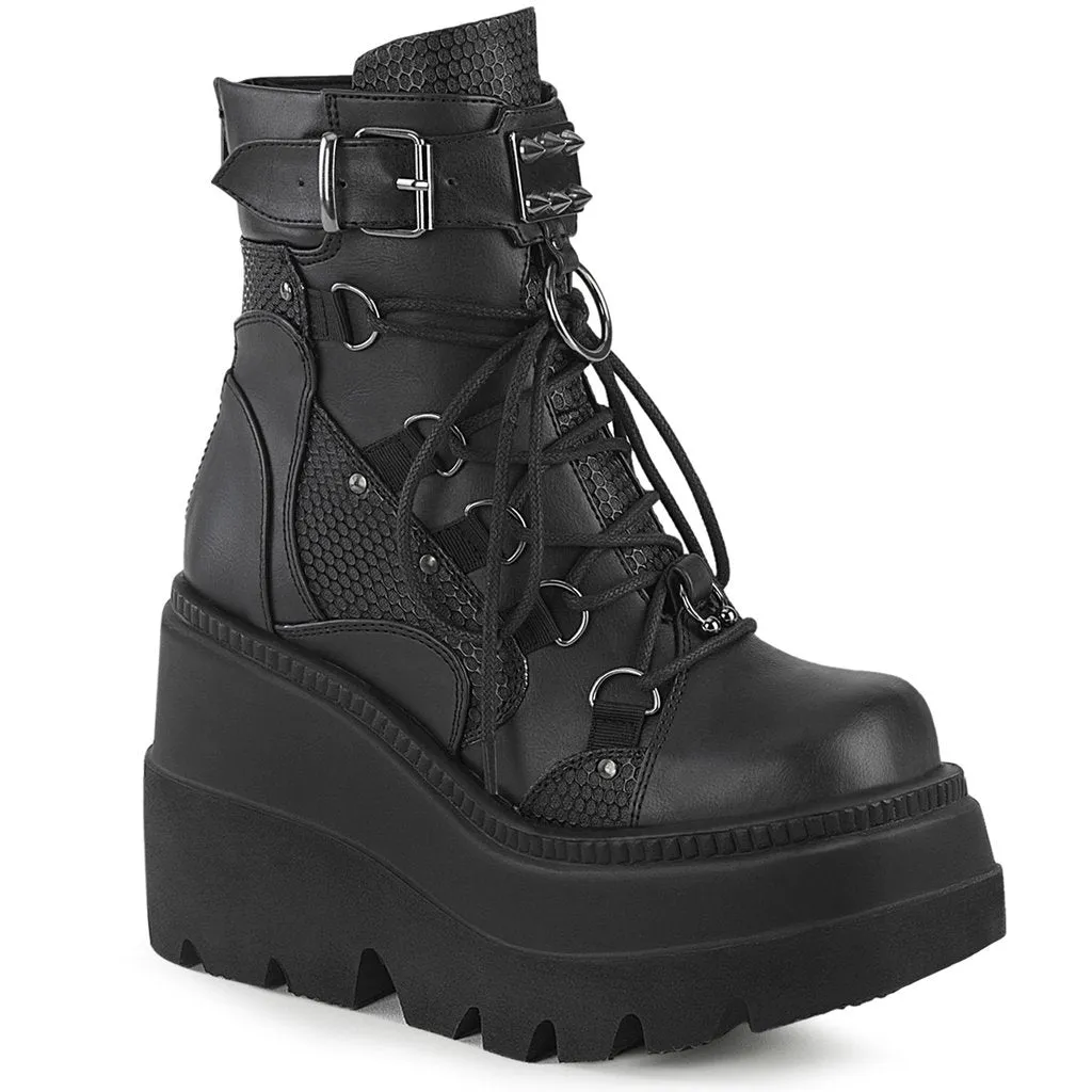 SHAKER 60 Headhunter Black Platform Boots