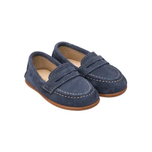 Suede Penny Loafer Denim