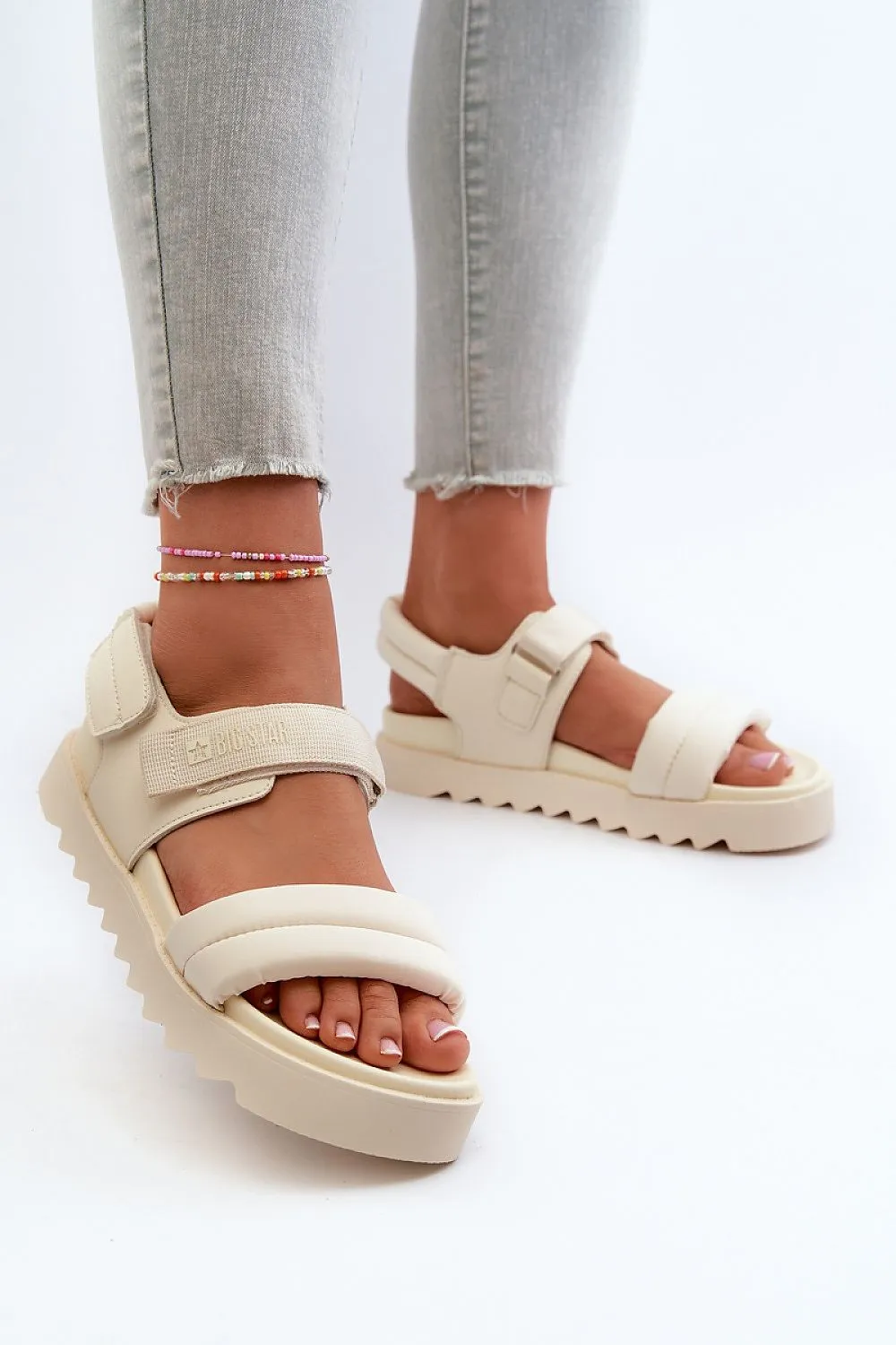 TEEK - Strappy Cush Sandals