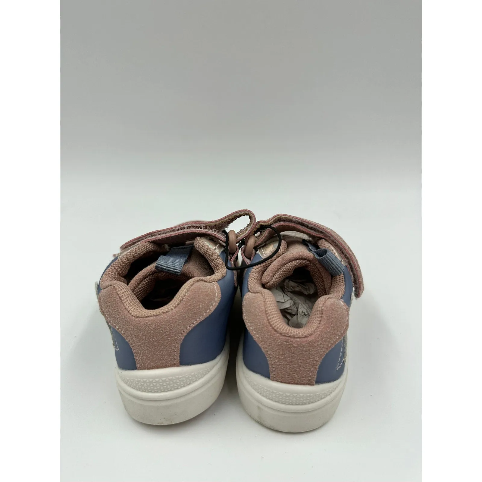 Toddler/Small Kid Size 6, Blue and Pink Fashion Sneaker w/ Straps and White Sole