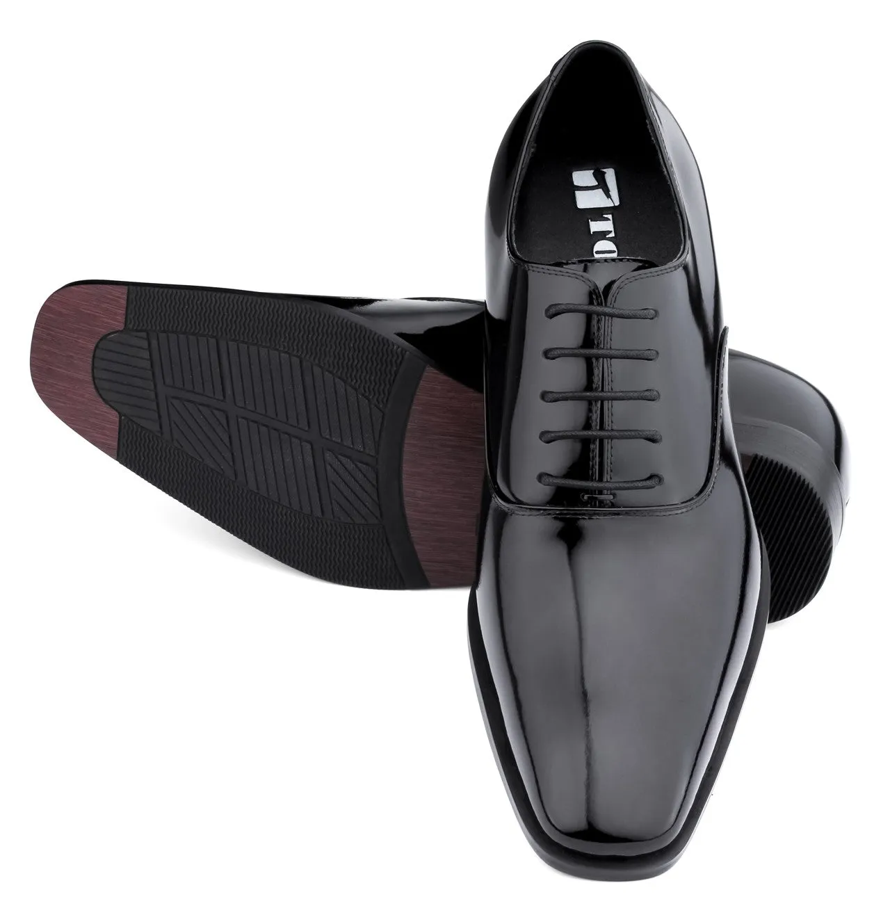 TOTO Oxford Patent Leather Formal Dress Shoes - Three Inches - H6532B