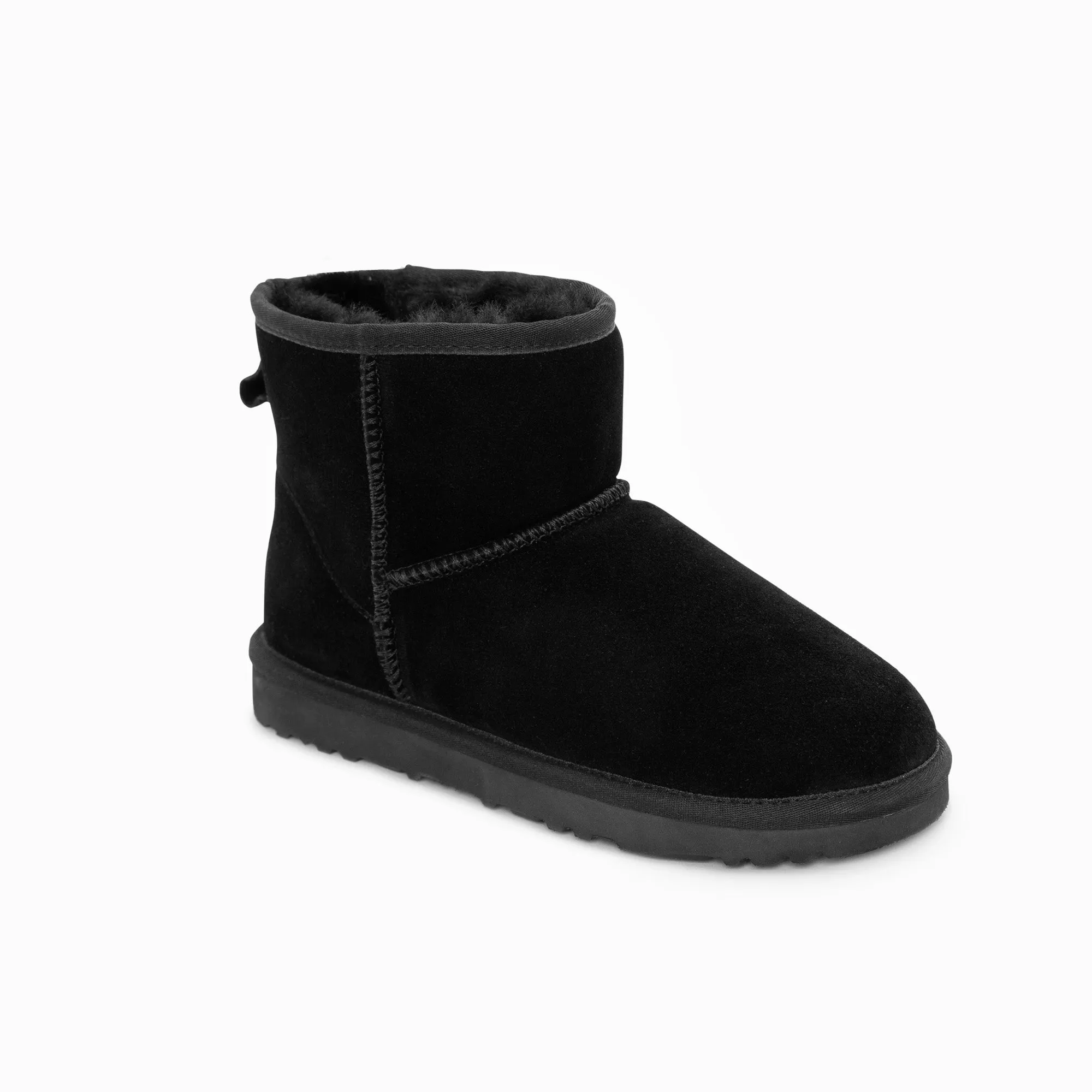 Ugg Boots Genuine Australian Sheepskin Unisex Mini Classic Suede (Large Size) (Unisex Cow Suede)