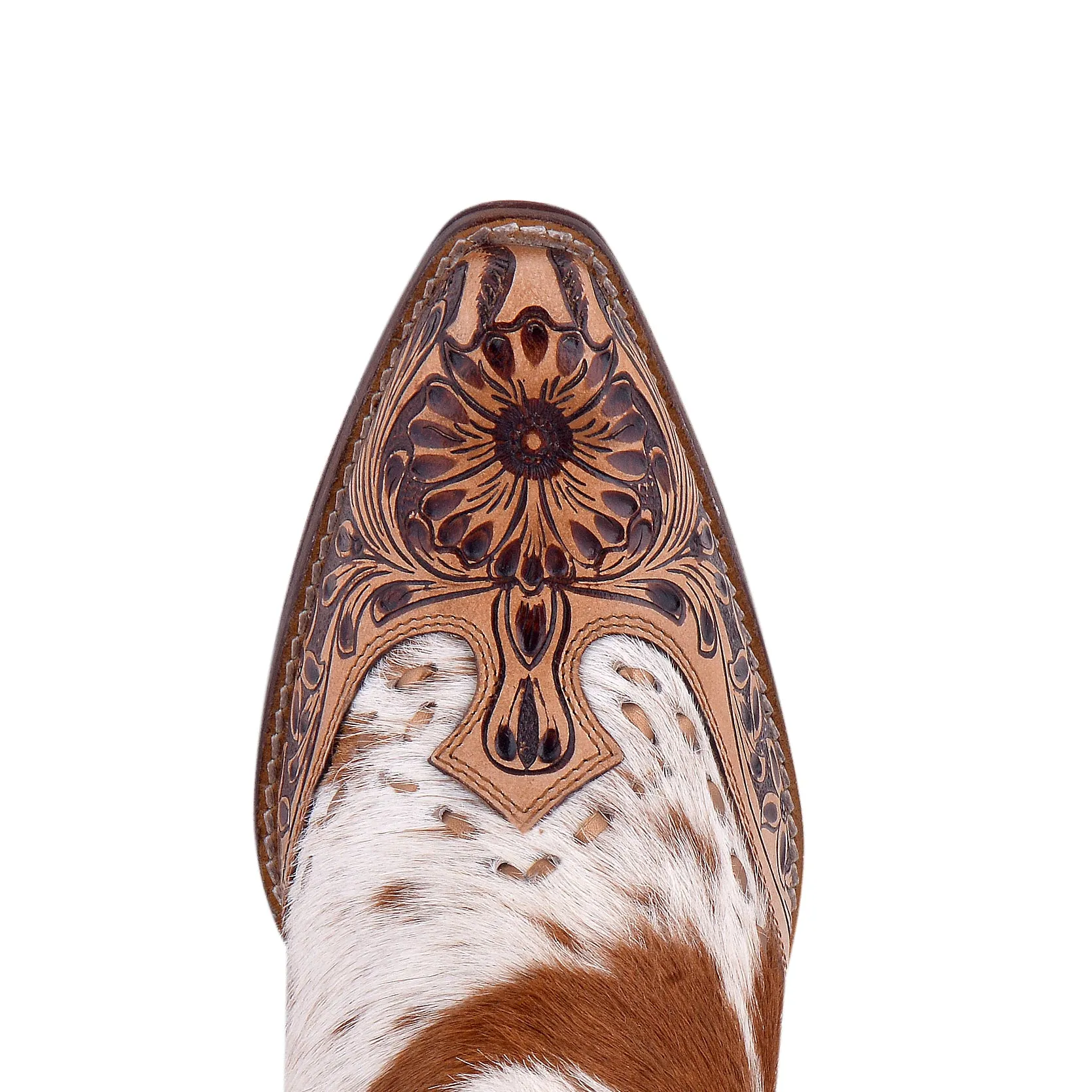 Winchester Hair-on Hide & Hand-tooled Boots